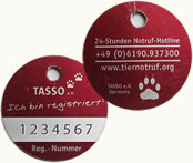 Tasso-SOS-Plakette